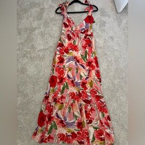 Floral Sleeveless Maxi Dress